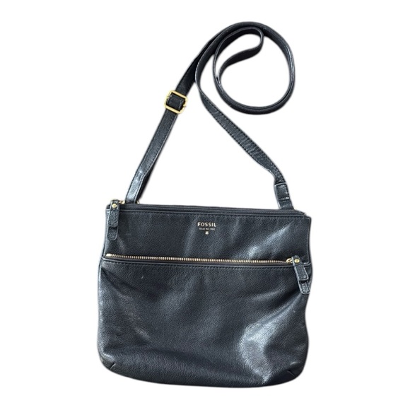 Fossil Handbags - Fossil Tinsley Pebbled Leather Cowhide Crossbody Bag